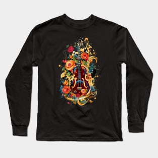 Guitar & Roses V1 Long Sleeve T-Shirt